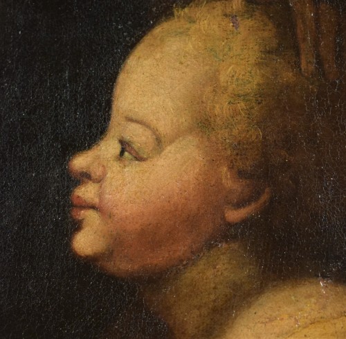 XVIe siècle et avant - Madone avec l'Enfant et Anges (Charité) Renaissance Italienne